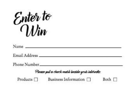 Free and customizable giveaway templates