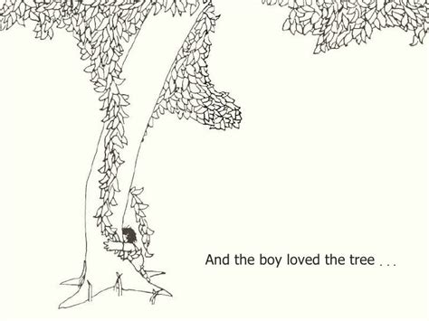 Giving Tree Boy Coloring Page