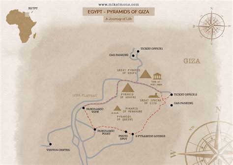 Giza Pyramids Walking Guide Printable
