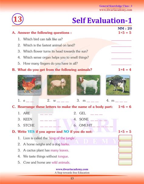 gk questions for class 1 to 4 with answers pdf term math