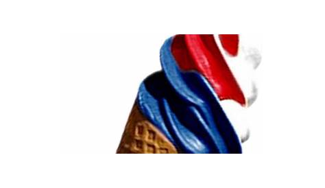 Glace Bleu Blanc Rouge Patriotique Et Protéinée Faite Maison