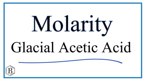 glacial acetic acid molar mass