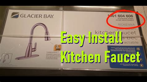 glacier bay kitchen faucet installation