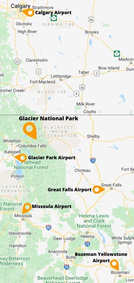 glacier park airport map