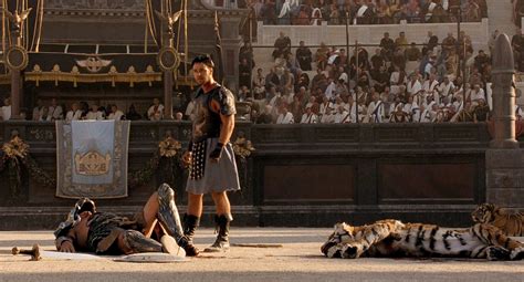 gladiator movie battle scene
