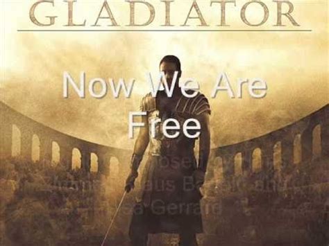 gladiator now we are free lyrics + english