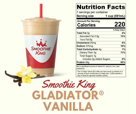 gladiator smoothie king