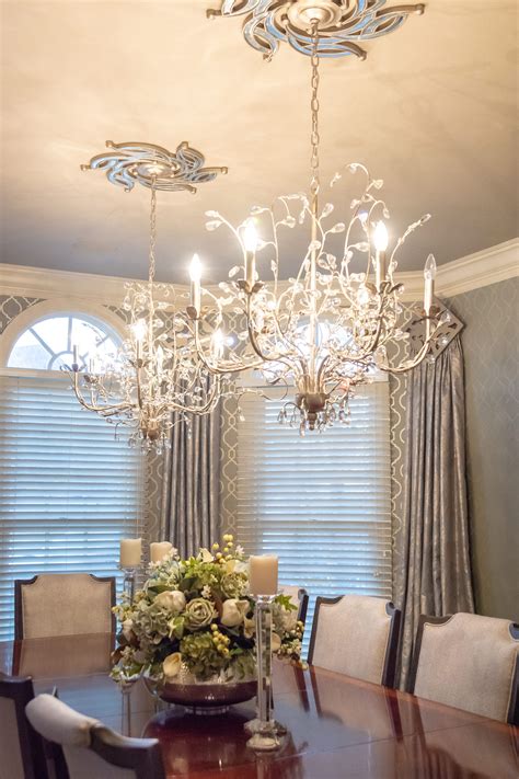 Glam chandeliers at