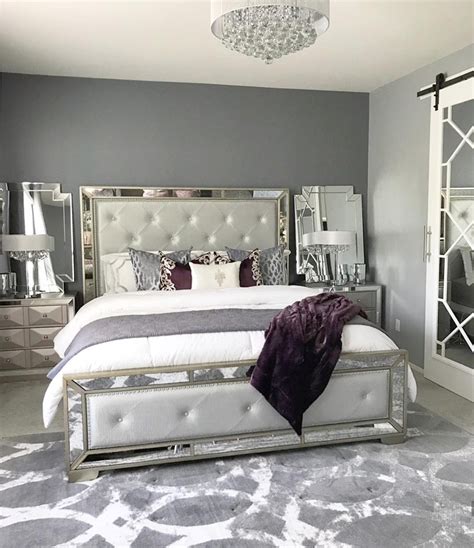 Glam Grey Bedroom