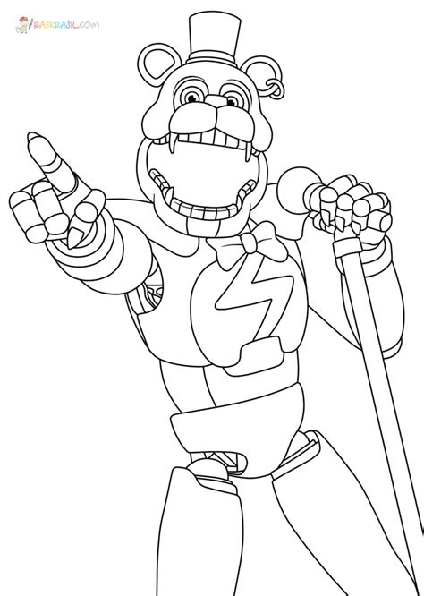 Glamrock Freddy Coloring Pages: A Perfect Way To Enhance Your Creativity