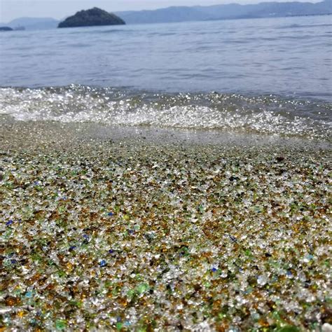 Sea Glass Beach Okinawa Japan Cenfesse