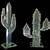 glass cactus sculpture