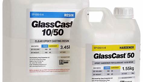Epoxy Glassklar 50 5 Kg 5kg Glasscast 50 Flaskekork Epoxy Beholder