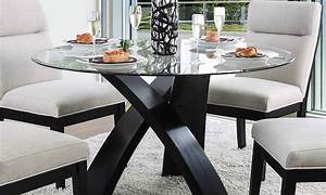 Vecelo 5 Piece Dining Table Set Glass Top Rectangle Dine Table And 4