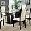 Casa Toledo Glass Table & 6 Upholstered Chairs Dining Set
