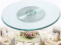 Round Glass Table Top 31″/35″ Marble Lazy Susan Turntable
