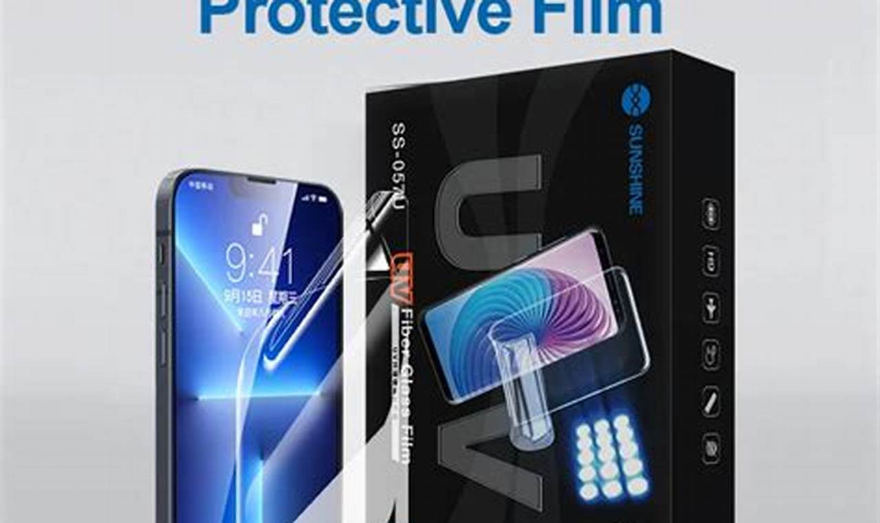 glass screen protector uv filter
