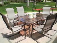 Garden glass table with 6 folding chairs in Chelmsford, Essex Gumtree