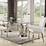 90cm Round Glass Dining Table and 4 Chairs Set Dining Room Kitchen