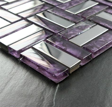 List Of Glass Tile Backsplash Purple Ideas