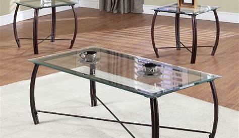 Cyclone 3 Piece Table Set Glass Top Coffee And 2 End Tables 499 00 Coffee Table 48 X Round Coffee Table Sets Sleek Coffee Table Coffee Table Setting