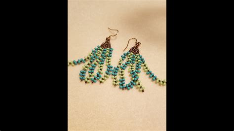 Glass Bead Dangle Earrings Tutorial