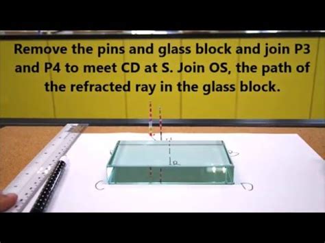 Glass Block Refraction Experiment