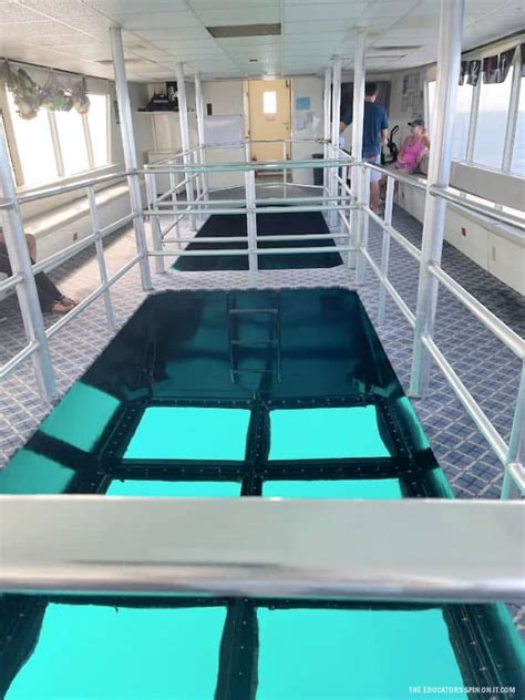 glass bottom boat interior