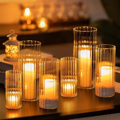 Glass Candles Set