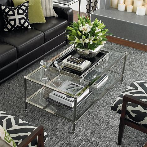 glass coffee table decor