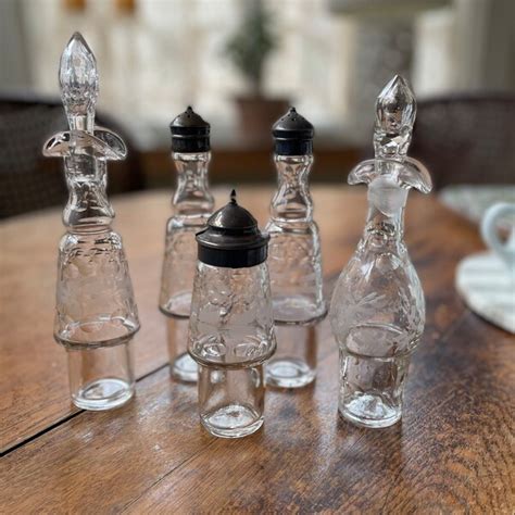 Glass Condiment Bottles