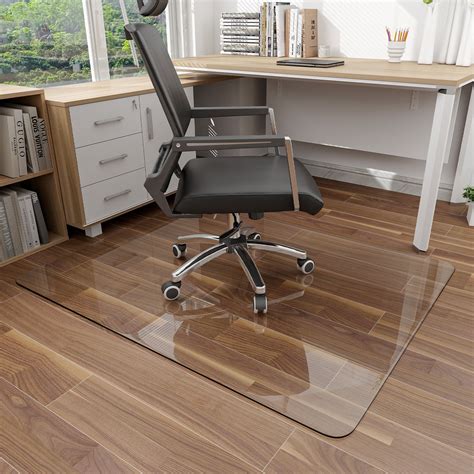 glass desk chair mat