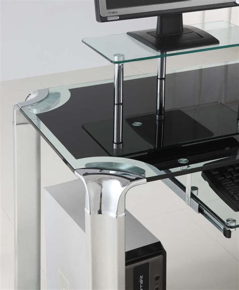 Glass Desk Shelf