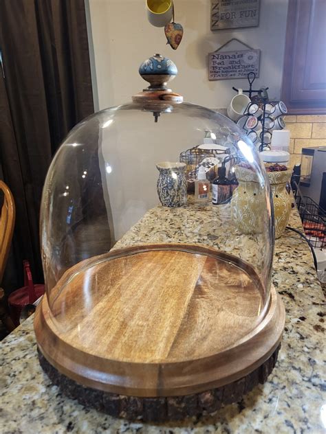 Glass Dome Serving Tray