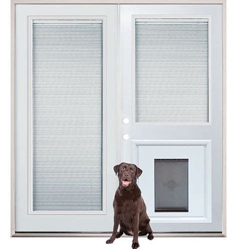 glass door built in blinds pet door