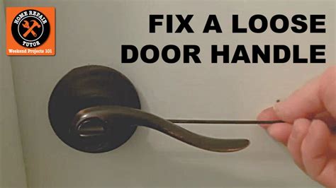 glass door handle loose