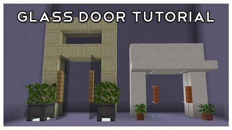 Glass Door Minecraft