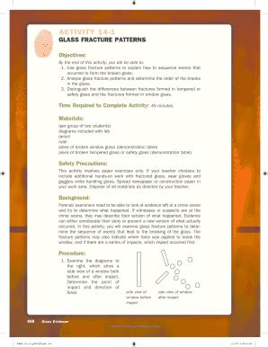 Glass Fracture Patterns Answer Key