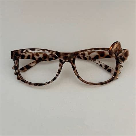 Glass Frames Leopard Print