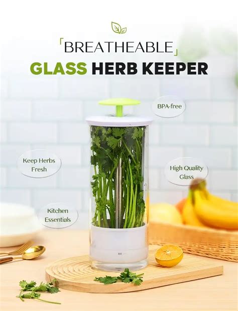 Glass Herb Keeper