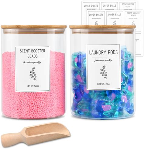 glass laundry containers