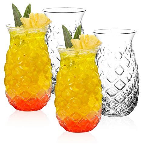 Glass Pineapple Glasses