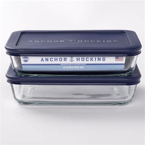 glass rectangular storage containers