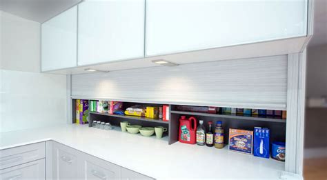 glass roller doors for kitchens