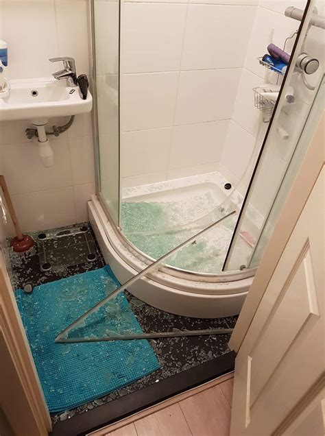Glass Shower Enclosure Exploding