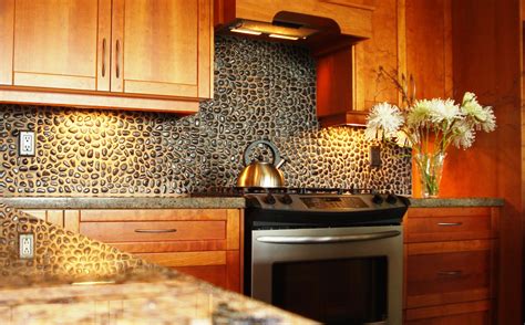 Glass Stone Backsplash Kitchen