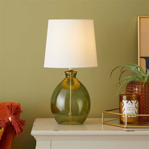 Glass Table Lamp Green