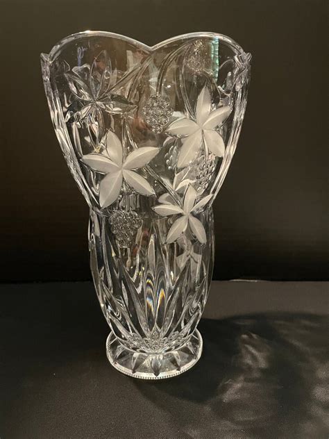 Glass Vase Etched
