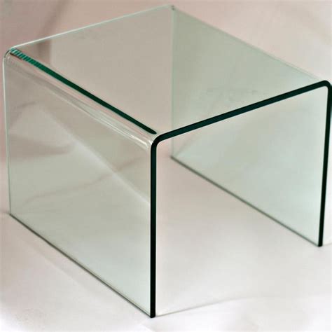 Glass Waterfall Side Table