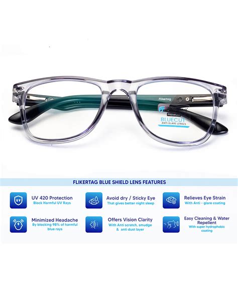Glasses Blue Shield